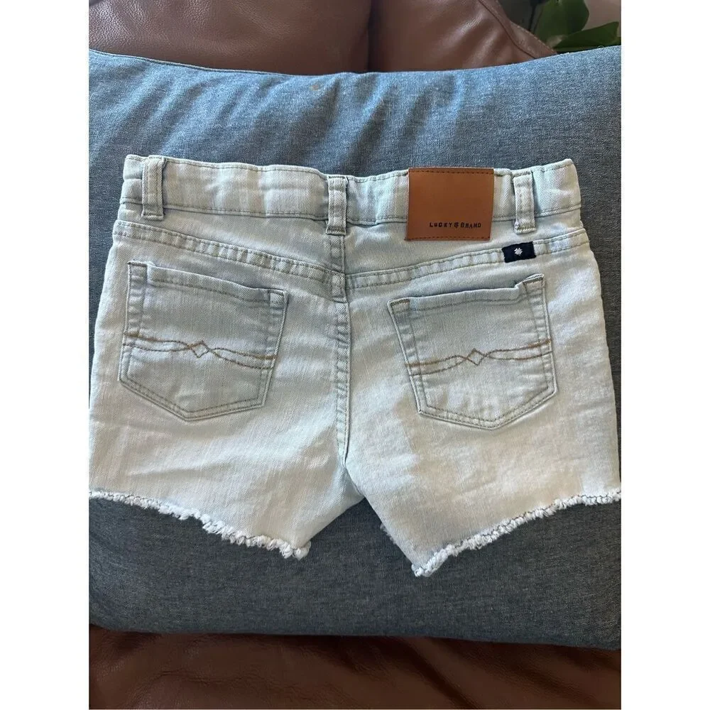 Girls Lucky Brand Embroidered Shorts